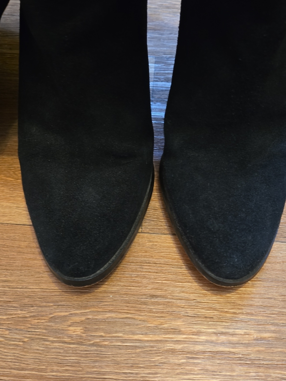 Michael Kors Regina Black Suede Slouchy High Boots - Picture 2 of 4